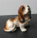 Bassett hound beeldje vintage hondenbeeldje basset hond, Gebruikt, Ophalen of Verzenden, Dier