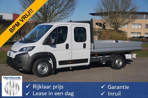 Citroën Jumper 35 Heavy DOKA 140PK L4 Open Laadbak 10" Sche, Auto's, Bestelauto's, Bedrijf, Te koop, ABS, Achteruitrijcamera, Airconditioning