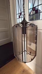 Jaren 30 hallamp lantaarn, Ophalen of Verzenden, Zo goed als nieuw, Glas, Minder dan 50 cm