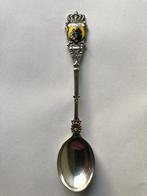 Verzilverd emaille Gulpen lepeltje. Theelepeltje lepel., Antiek en Kunst, Ophalen of Verzenden