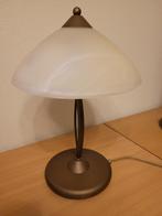 Tafellamp met glazen ronden kap (masterlight), Ophalen of Verzenden, Zo goed als nieuw, Glas, Minder dan 50 cm