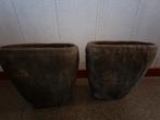 2  bloempotten van Countryfield, Tuin en Terras, Gebruikt, Minder dan 40 cm, Overige vormen, Aardewerk