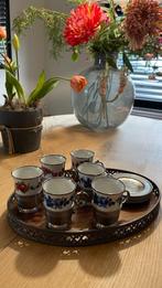 Tinnen kopjes en schotels, Ophalen of Verzenden