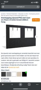PVC Zijwand met Raam & Ritsen, Partytent, Nieuw, 4 tot 6 meter, 2 meter of meer