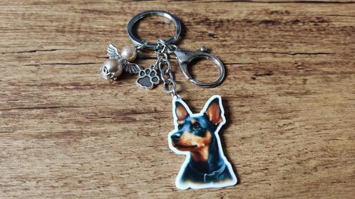 Sleutelhanger Bull terriër groot met beschermengeltje, Dieren en Toebehoren, Honden-accessoires, Nieuw, Verzenden