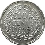 Nederland 10 cent 1944 (SE, FDC, zilver), Postzegels en Munten, Zilver, Ophalen of Verzenden, 10 cent, Koningin Wilhelmina