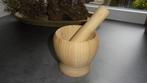 nieuw. houten vijzel, doorsnee 10 H9cm, Ophalen of Verzenden, Nieuw