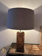 Tafellamp hout boomstam, Huis en Inrichting, Ophalen, Zo goed als nieuw, Minder dan 50 cm