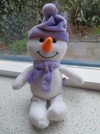 3 x Sneeuwman sneeuwpop merk Milka wit paars lila velours, Ophalen of Verzenden, Zo goed als nieuw, Overige typen