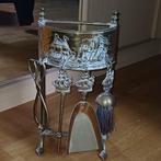 Antiek  koperen haardstel, Ophalen, Gebruikt, Vrijstaande haard, Overige soorten