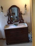 ANTIEKE BIEDERMEIER LADENCOMMODE PERFECT MARMERENBLAD, Antiek en Kunst, Ophalen