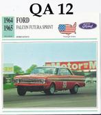 Qa12 autokaart ford falcon futura sprint 1964 / 1965, Ophalen of Verzenden, Zo goed als nieuw, Auto's