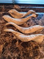 4 hoorns decoratie landelijk/ brocantestijl, Ophalen of Verzenden, Gebruikt, Beeldje of Figuurtje