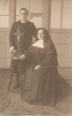 Foto Prentbrief Fotograaf Willem J.Stegeman, 2 Geestelijken, Verzamelen, Gebruikt, Foto, Ophalen of Verzenden, Voor 1940