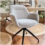 6 Ayla royale  - eetkamerstoelen draaibaar - fotoshoot, Zo goed als nieuw, Metaal, Grijs, Vijf, Zes of meer stoelen