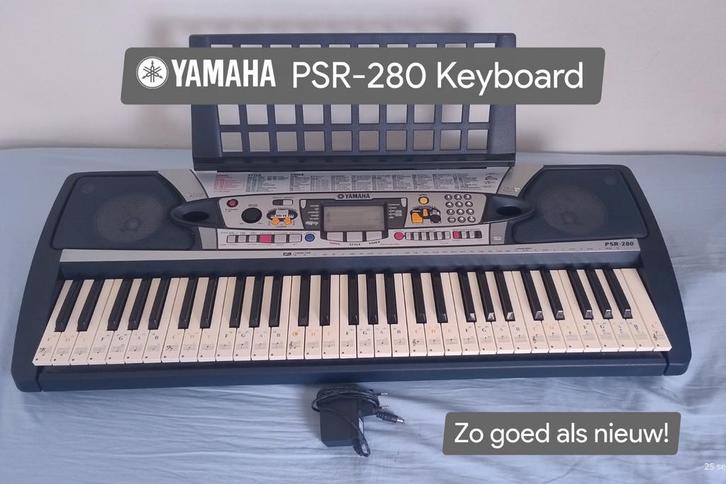 YAMAHA PSR-280 Keyboard, Muziek en Instrumenten, Keyboards, Zo goed als nieuw, Overige aantallen, Yamaha, Met standaard, Midi-aansluiting