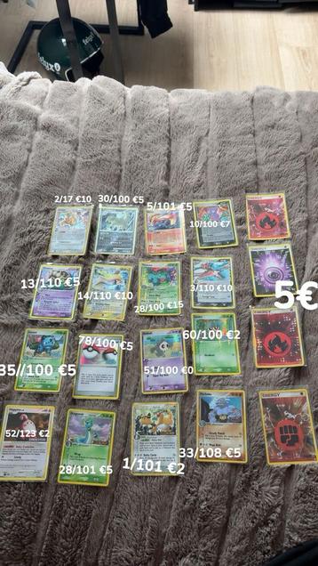 Pokemon kaarten beschikbaar voor biedingen