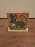 Houten blokpuzzel, Ophalen of Verzenden, Zo goed als nieuw