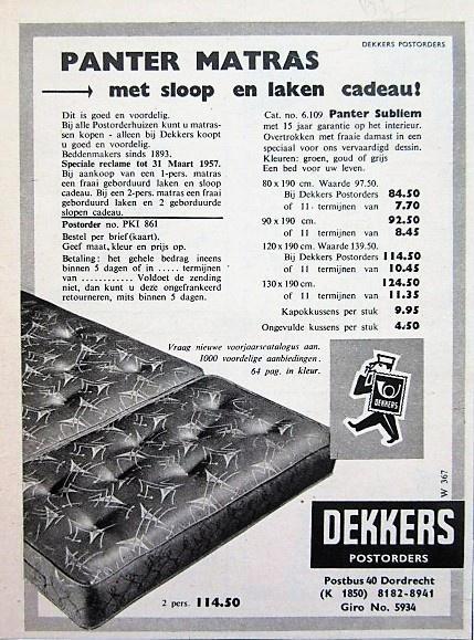 27 vintage advertenties reclames matras 52-66 bed beddengoed, Verzamelen, Merken en Reclamevoorwerpen, Gebruikt, Overige typen