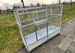 Aluminium Voliere kooi met 3 baks draaiplatea. (Broedkooi), Ophalen, Gebruikt, Aluminium, Volière