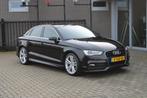 Audi A3 Limousine 1.4 TFSI CoD Ambition Pro L. S Line 2x NL, Auto's, Gebruikt, 4 cilinders, Leder en Stof, Zwart
