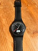 Swatch SUOB117 Black Brake speedometer 41mm Car racing Watch, Ophalen of Verzenden, Zo goed als nieuw