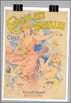 Chocolate Amatller Mooi jugendstil Affiche Poster, Ophalen of Verzenden, Nieuw, Reclamebord