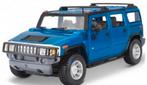 Maisto Hummer H2 SUV blauw 2023 1:27 nieuw in verpakking, Nieuw, Ophalen of Verzenden, Auto, Maisto