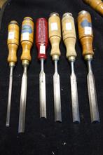 E.A. Berg Eskilstuna Sweden 5 beitels 1 guts, Ophalen of Verzenden, Gebruikt