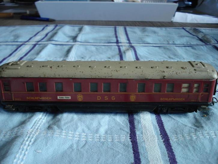 Marklin 346 /3 (4010) slaaprijtuig, Hobby en Vrije tijd, Modeltreinen | H0, Gebruikt, Wagon, Wisselstroom, Märklin, Verzenden
