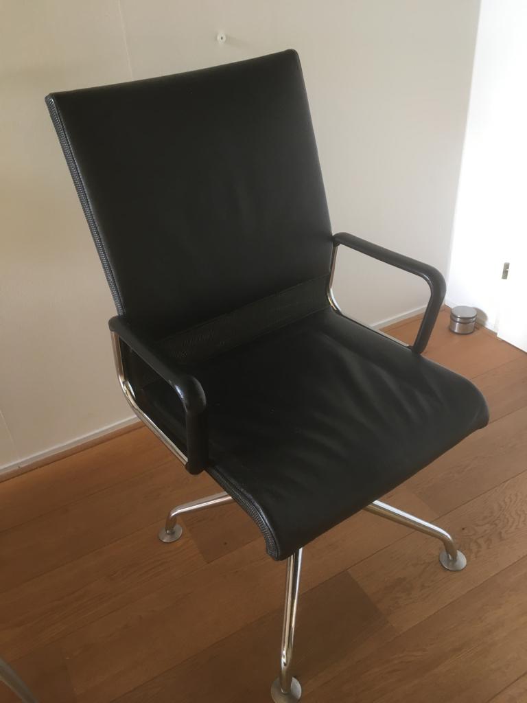 leren bureaustoel, Zwart, Ophalen of Verzenden, Zo goed als nieuw, Eén