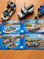Lego City,  politiepatrouille ,4 boekjes, 60045, witte boot, Ophalen of Verzenden, Zo goed als nieuw, Complete set, Lego