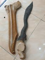 Antieke Kris Jangker 3 Luk Sandang Walikat Keleng SUX65, Antiek en Kunst, Verzenden