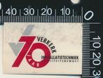 Sticker: Verkerk Installatietechniek - 70 Jaar, Verzamelen, Ophalen of Verzenden, Zo goed als nieuw, Bedrijf of Vereniging