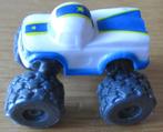 mini monstertruck - blaze in wit/blauw - 3 bij 4 centimeter, Kinderen en Baby's, Verzenden, Zo goed als nieuw