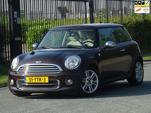 Mini Mini 1.6 Cooper 10 Years II NAP/LEER/NAVI/AIRCO/CRUISE, Auto's, Mini, Bedrijf, Te koop, Cooper, ABS, Airbags, Airconditioning