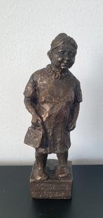 Bronzen Beeldje van de kontente vrouw, Antiek en Kunst, Ophalen of Verzenden