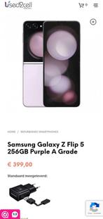 Samsung Galaxy Z Flip 5 256GB Purple A Grade, Paars, Zo goed als nieuw, Galaxy S23, 512 GB