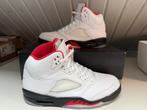 Air Jordan 5 Retro Fire Red Silver Tonque (2020) US11/EU45, Wit, Ophalen of Verzenden, Nike Air Jordan, Sneakers of Gympen