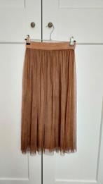 Bruine tule rok, Kleding | Dames, Rokken, Maat 34 (XS) of kleiner, Ophalen of Verzenden, Onder de knie, Bruin