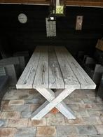 Mooie douglas tafel in white wash, Ophalen, Gebruikt, Rechthoekig, Hout
