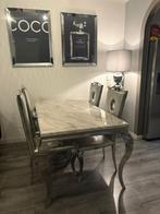 Complete set tafels en stoelen te koop marmer, Huis en Inrichting, Ophalen of Verzenden