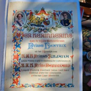 Enorme verzameling ( 8 dozen) Koninklijk Huis / Koningshuis beschikbaar voor biedingen