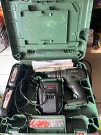 Bosch Accu Boormachine met 2 Accu's en Koffer, Gebruikt, Variabele snelheid, Ophalen of Verzenden, Boor- en Schroefmachine