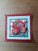 Stans kaart opleg met 3d plaatje kerst servies, Ophalen of Verzenden, Nieuw, Kerst