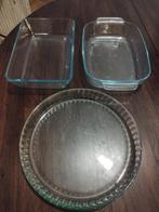 Glazen Ovenschalen Set - 3 stuks, Ophalen, Gebruikt, Glas, Overige typen