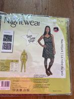 Nieuw in plastic: Zwart Animalprint Nachthemd/Jurk maat S/M, Ophalen of Verzenden, Zwart, Nachtkleding