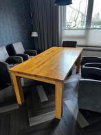 Eikenhout eettafel 200x100, Ophalen, Gebruikt, Eikenhout, 200 cm of meer
