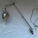 Antieke Chromen Bureaulamp / Fabriekslamp, Ophalen of Verzenden, Gebruikt, Metaal, Minder dan 100 cm