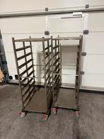 Metos RVS bakwagen /plate trolley., Zakelijke goederen, Ophalen of Verzenden, Transport en Opslag